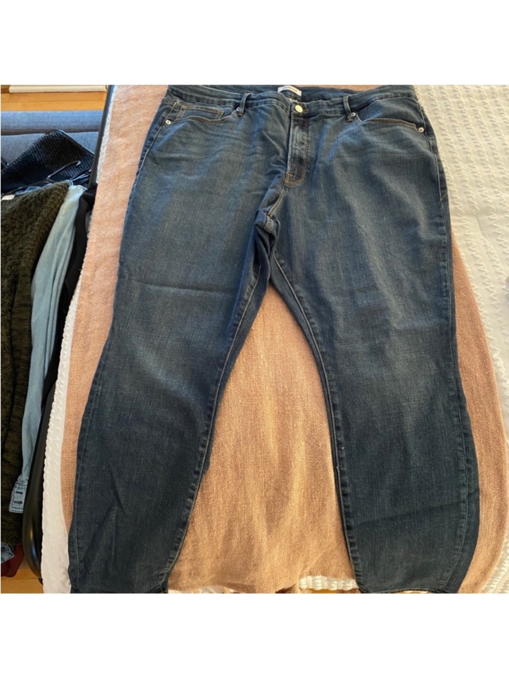 Good American  Dark Indigo Relaxed Jeans